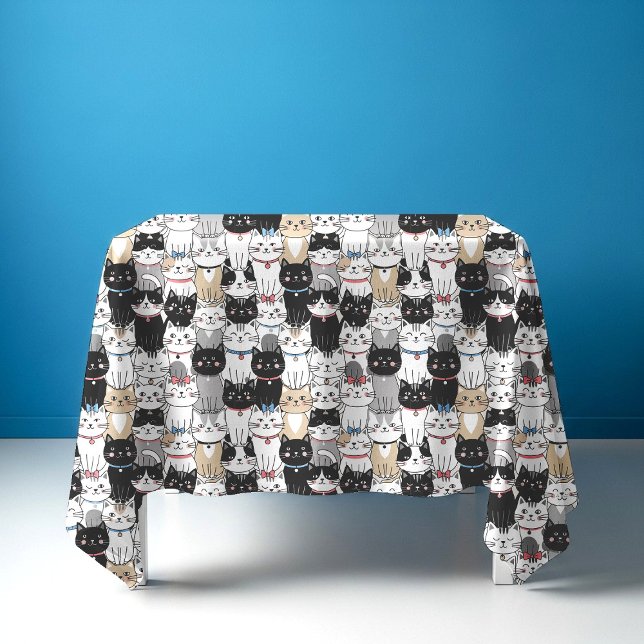 Nappe Motif de chat fantaisiste mignon (Créateur téléchargé)
