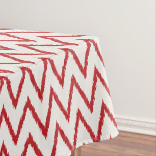 Nappe Motif de chevron rouge kat texturé chic moderne