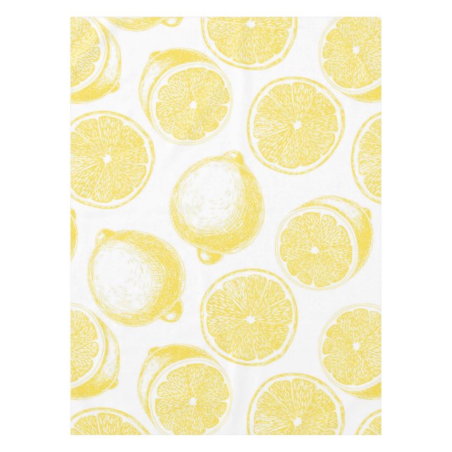Nappe Motif de citron à main (Devant)