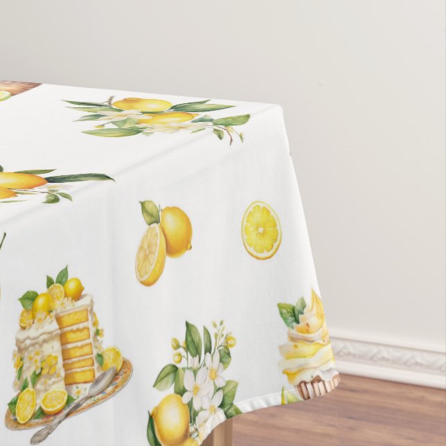 Nappe Motif de citron d'été méditerranéen (In Situ)
