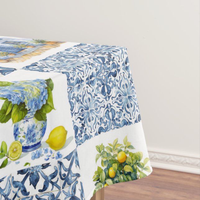 Nappe Motif de citron d'été méditerranéen (In Situ)