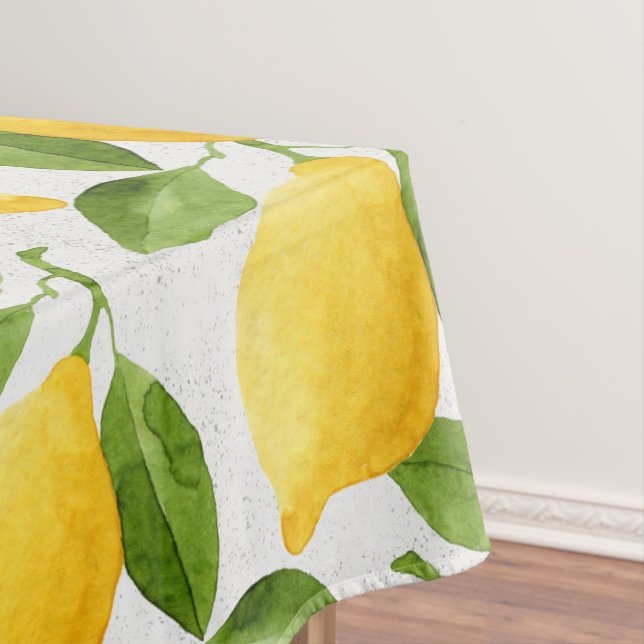 Nappe Motif de citrons d'aquarelle (In Situ)