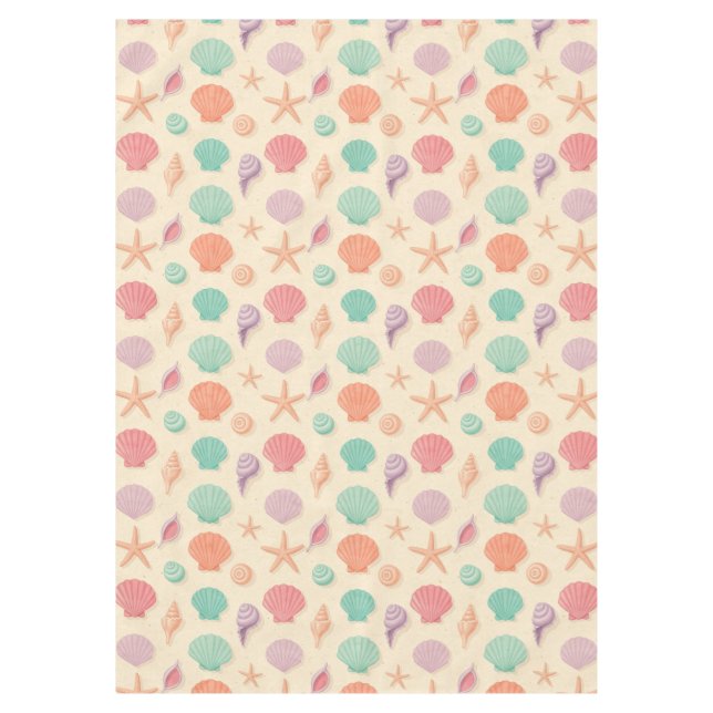 Nappe Motif de coquillages côtiers (Devant)
