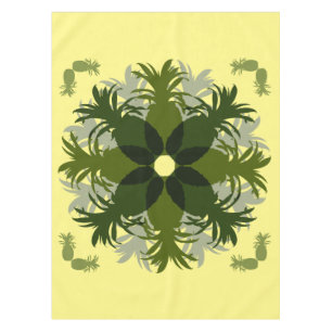 NAPPE MOTIF DE COURONNE D'ANANAS