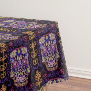Nappe Motif de crâne en art de sucre