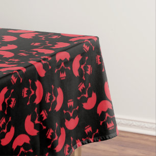 Nappe Motif de crâne esthétique noir et rouge