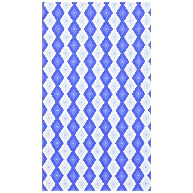 Nappe Motif de diamant bleu royal (Devant)