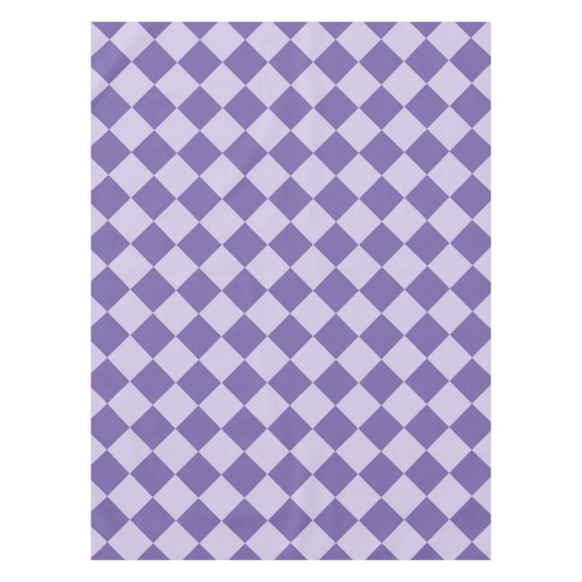 Nappe Motif de diamants de Checker Violet (Devant)