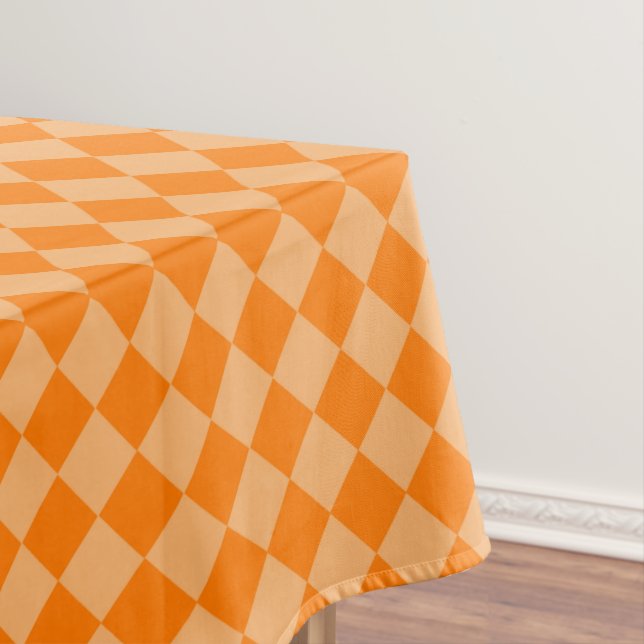 Nappe Motif de diamants orange combiné par STaylor (In Situ)