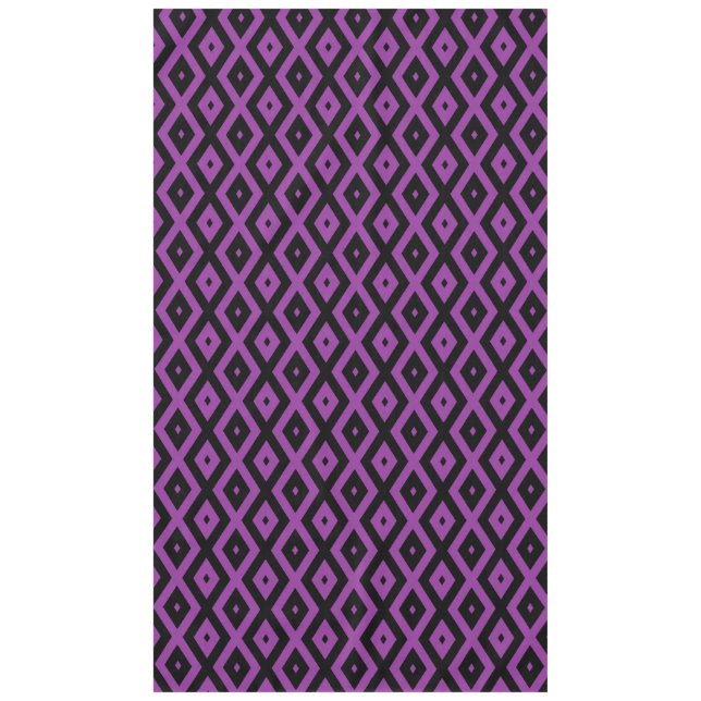 Nappe Motif de diamants violet et noir (Devant)