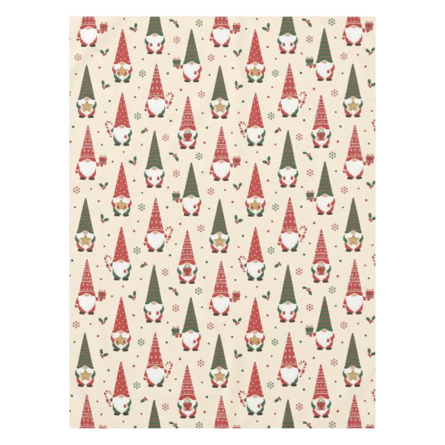 Nappe Motif de fête de gnome de Noël (Devant)