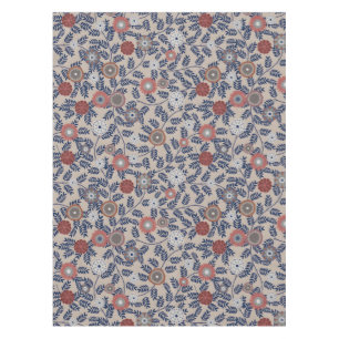 Nappe Motif de feuillage émeraude et magenta époustoufla