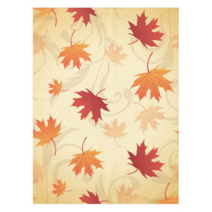 Nappe Motif de feuille d'automne