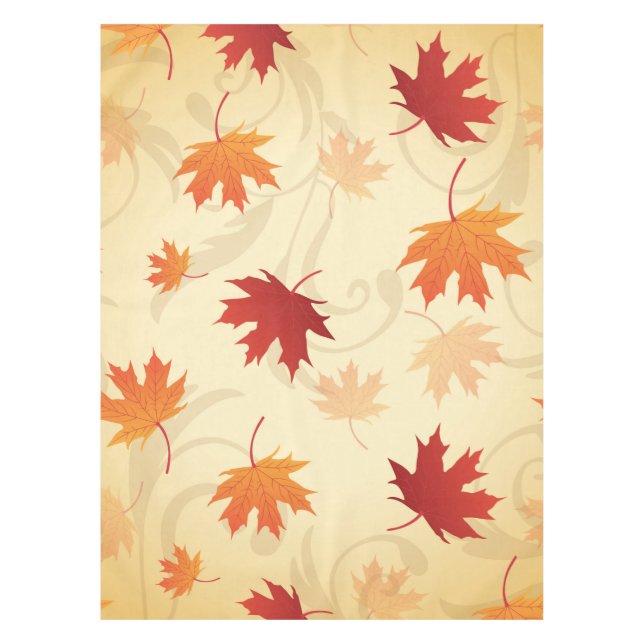 Nappe Motif de feuille d'automne (Devant)