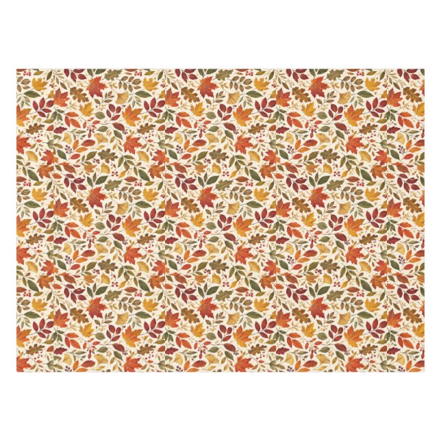 Nappe Motif de feuilles d'automne (Devant (Horizontal))