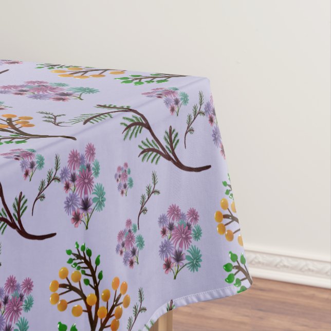 Nappe Motif de feuilles de forêt sans couture foncé bota (In Situ)