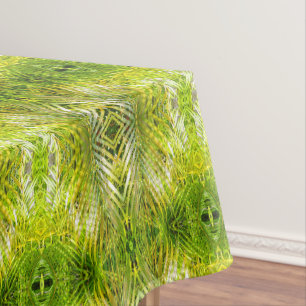 Nappe Motif de feuilles de palmier vertes tropicales au