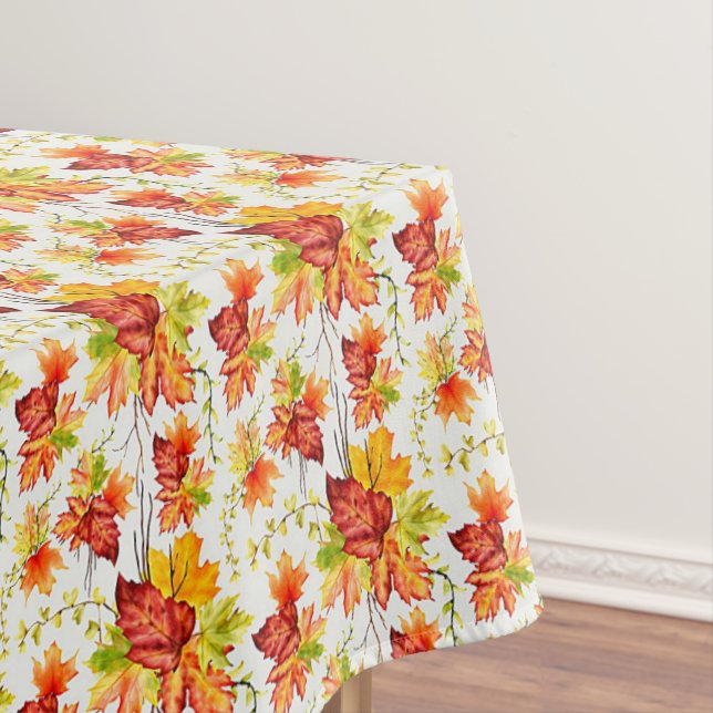 Nappe Motif de feuilles d'érable d'automne (In Situ)