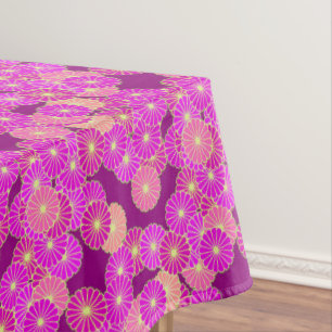 Nappe Motif de fleur d'art déco - nuances de violet,