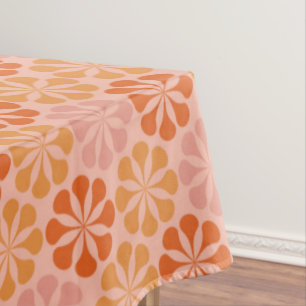 Nappe Motif de fleur moisi (rose et orange)