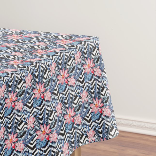 Nappe Motif de fleur tropical de Lotus (In Situ)