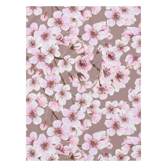 Nappe Motif de fleurs de cerisiers (Devant)