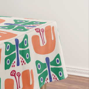 Nappe Motif de fleurs papillon