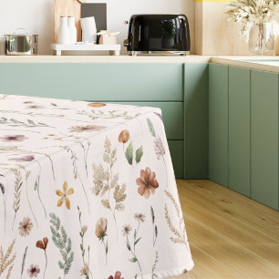 Nappe Motif de fleurs sauvages florales jolies aquarelle