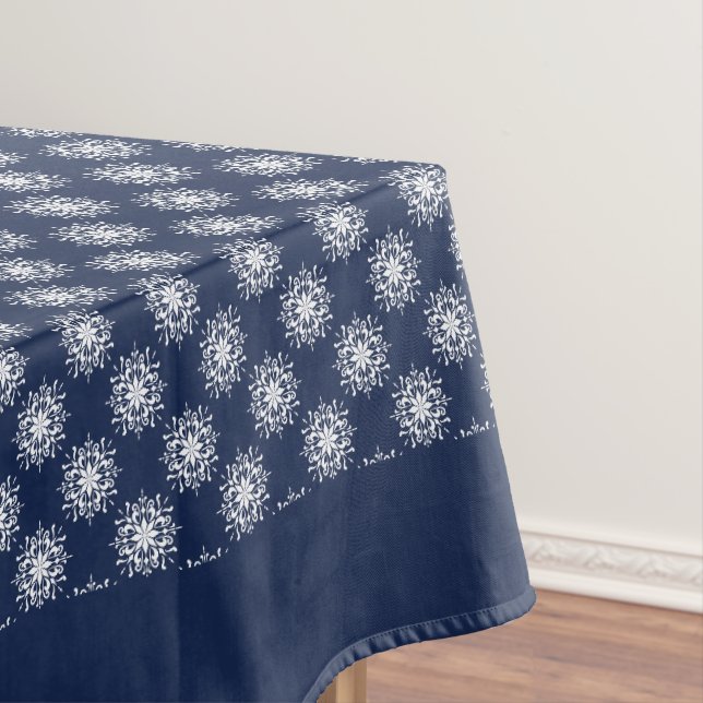 Nappe Motif de flocon de neige blanc sur un ciel bleu de (In Situ)