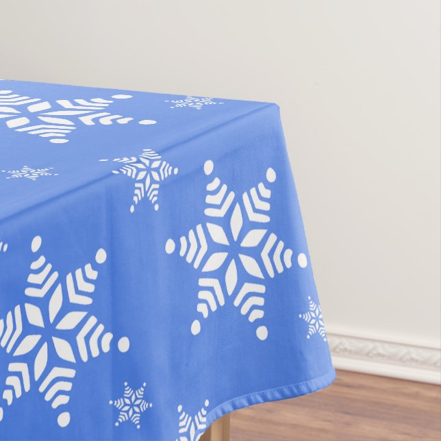 Nappe Motif de flocons de neige, Flakes blancs, Neige, B (In Situ)