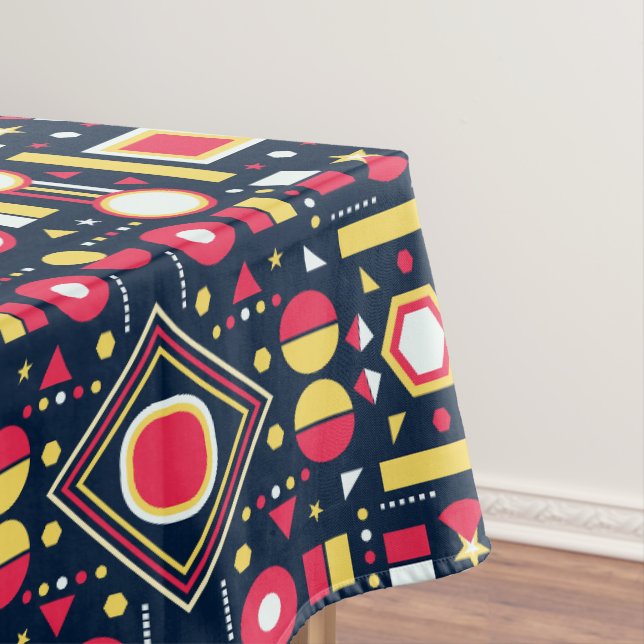 Nappe Motif de formes géométriques multicolores (In Situ)