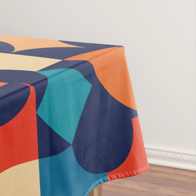 Nappe Motif de formes géométriques multicouleurs Abstrai (In Situ)