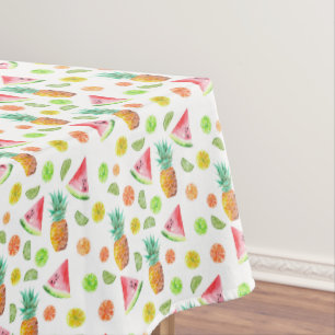 Nappe Motif de fruit glacé d'aquarelle