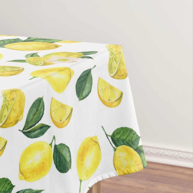 Nappe Motif de fruits aux citrons jaunes (In Situ)