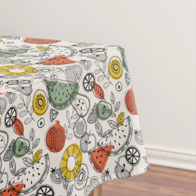 Nappe Motif de fruits de style Vintage rétro (In Situ)