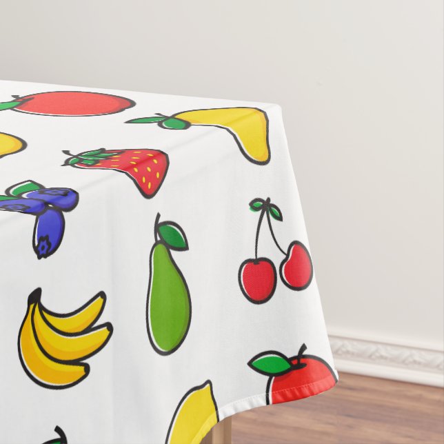 Nappe Motif de fruits mélangés colorés (In Situ)
