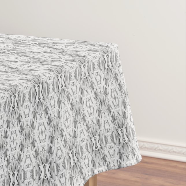 Nappe Motif de géométrie abstraite gris clair (In Situ)