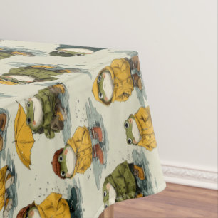 Nappe Motif de grenouilles fantaisistes en imperméables