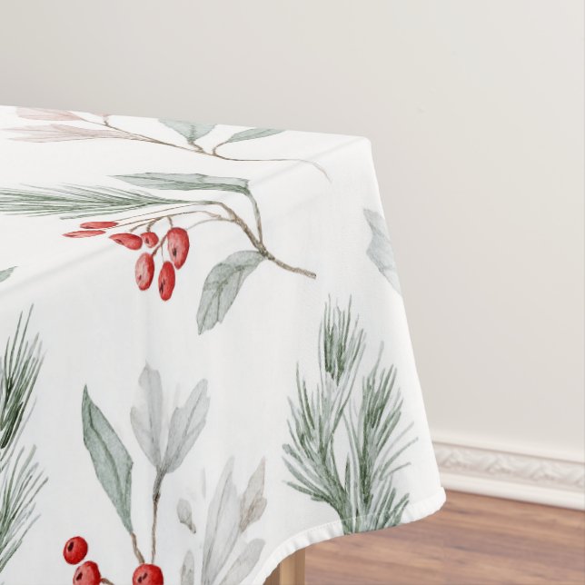 Nappe Motif de gui et de baies de houx (In Situ)