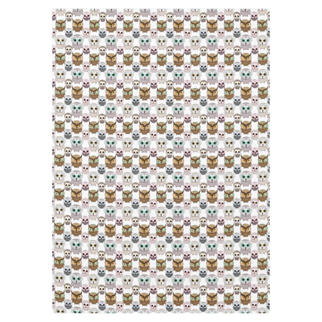 Nappe Motif de hiboux illustrés adorable (Devant)