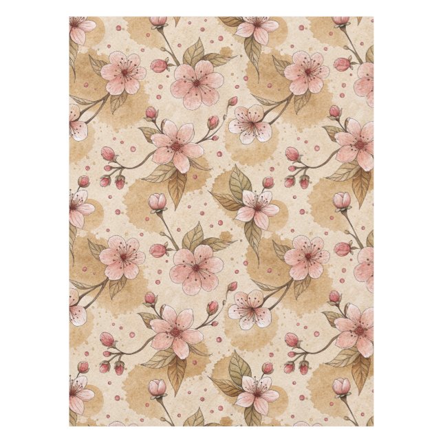 Nappe Motif de housse de café Fleur de Cerisier (10) (Devant)