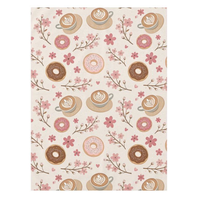Nappe Motif de housse de café Fleur de Cerisier (3) (Devant)