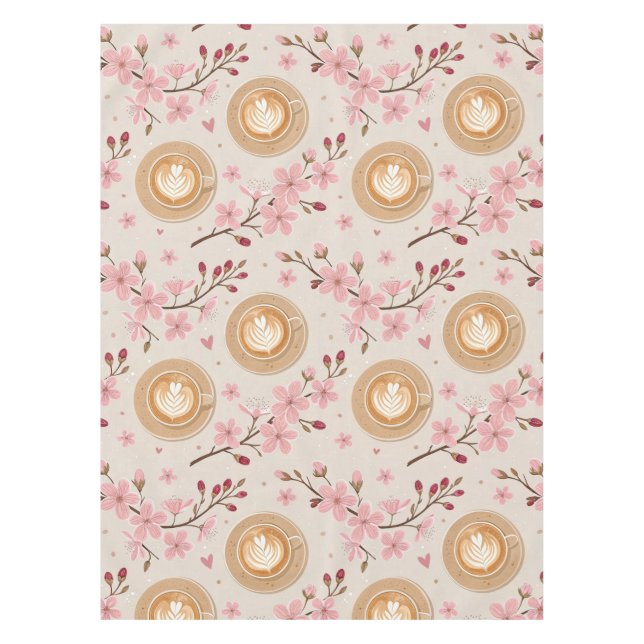 Nappe Motif de housse de café Fleur de Cerisier (7) (Devant)