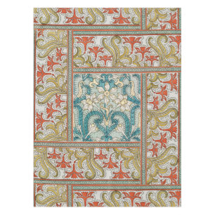 Nappe Motif de jonquille Art nouveau vintage Verneuil