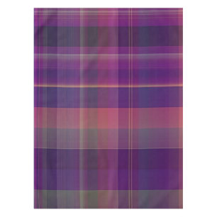 Nappe Motif de la bande de plaid de Madras pourpre fonc
