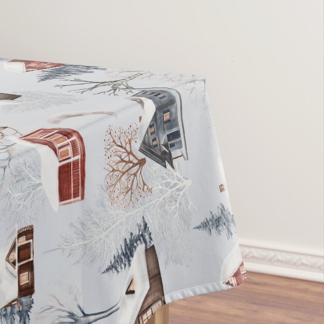 Nappe Motif de la forêt hivernale  (In Situ)