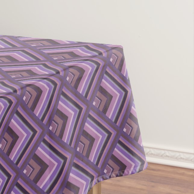 Nappe Motif de l'échelle des bandes de mauve (In Situ)