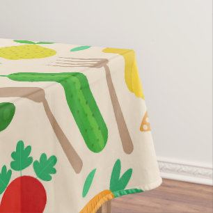 Nappe Motif de légumes colorés mûrs