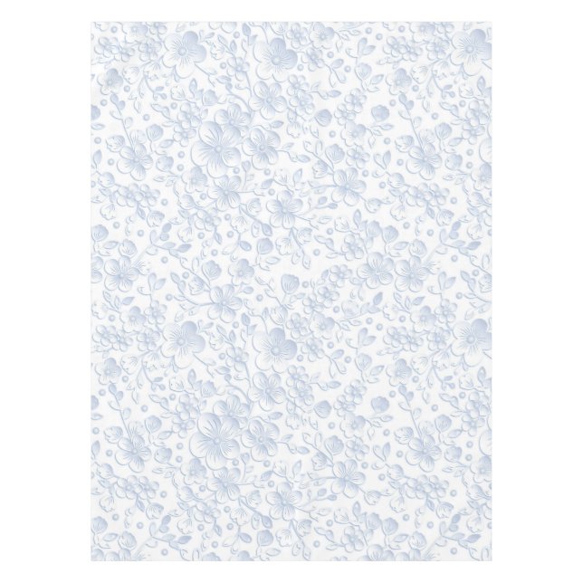 Nappe Motif de l'Élégant Hibiscus blanc| (Devant)