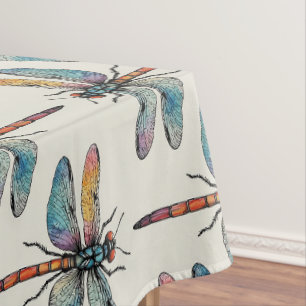 Nappe Motif de libellule coloré